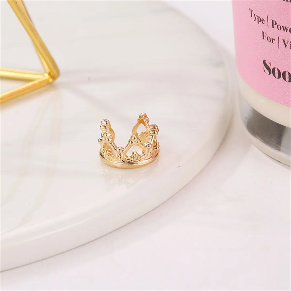 18K Gold-Plated Heart Crown Ear Cuff