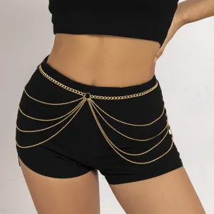 18K Gold-Plated Layered Waist Chain