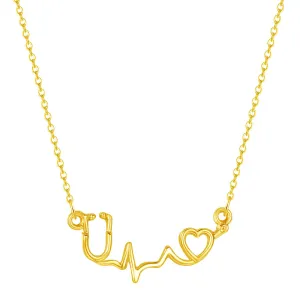18K Gold-Plated Stethoscope Pendant Necklace