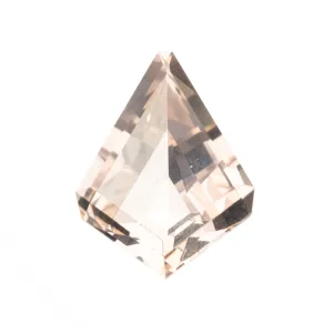 2.09 Carat Light Peach Brilliant Cut Kite Morganite