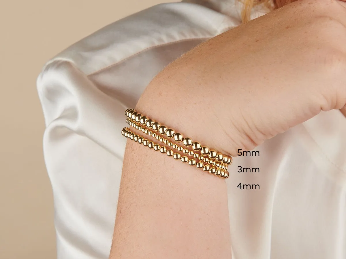 3 4 5mm Bead Bracelet
