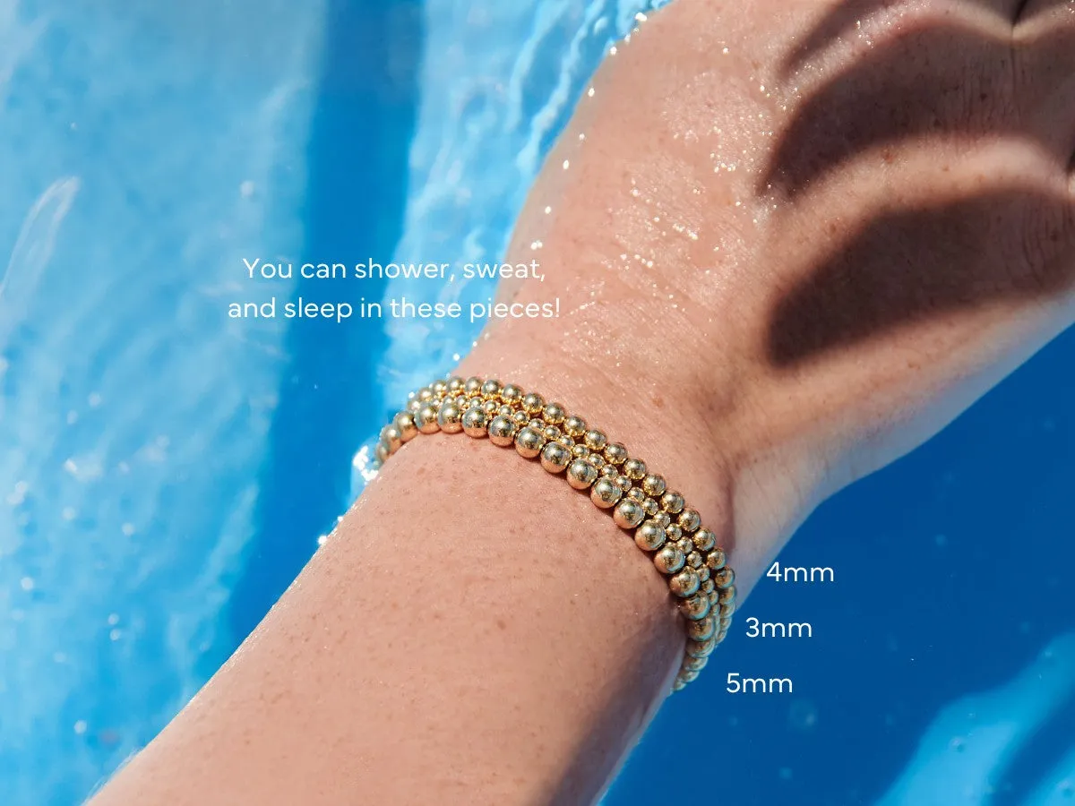 3 4 5mm Bead Bracelet