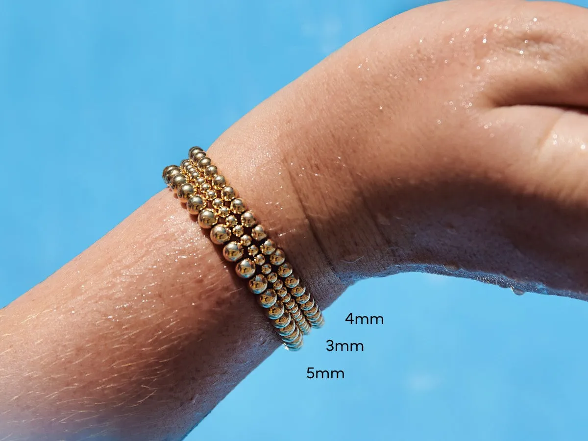 3 4 5mm Bead Bracelet