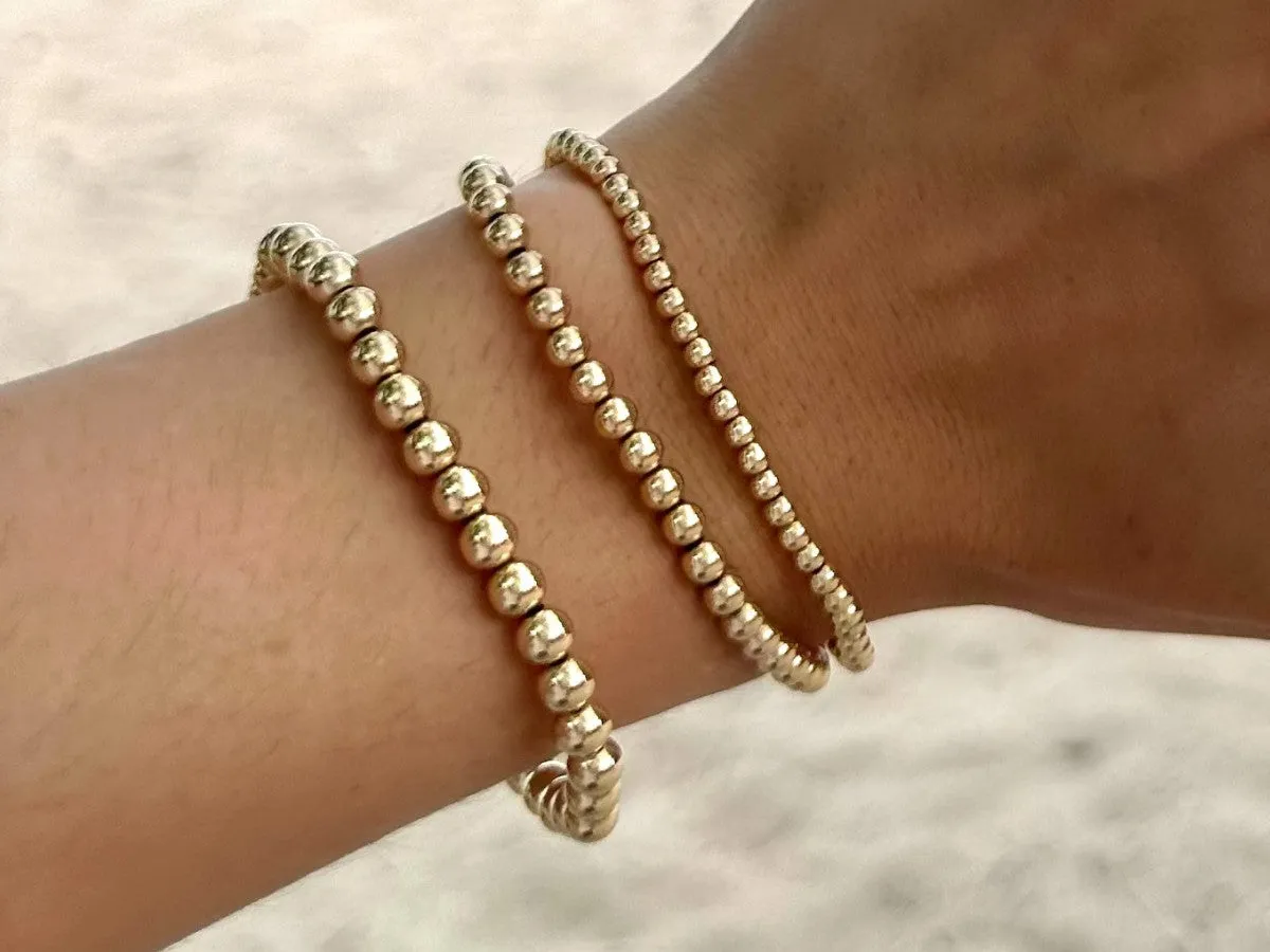 3 4 5mm Bead Bracelet
