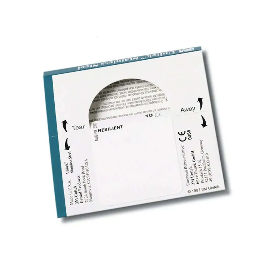 3M Permachrome Resilient Stainless Steel OrthoForm III Ovoid Archwire, Upper .012", 10 pcs/pack