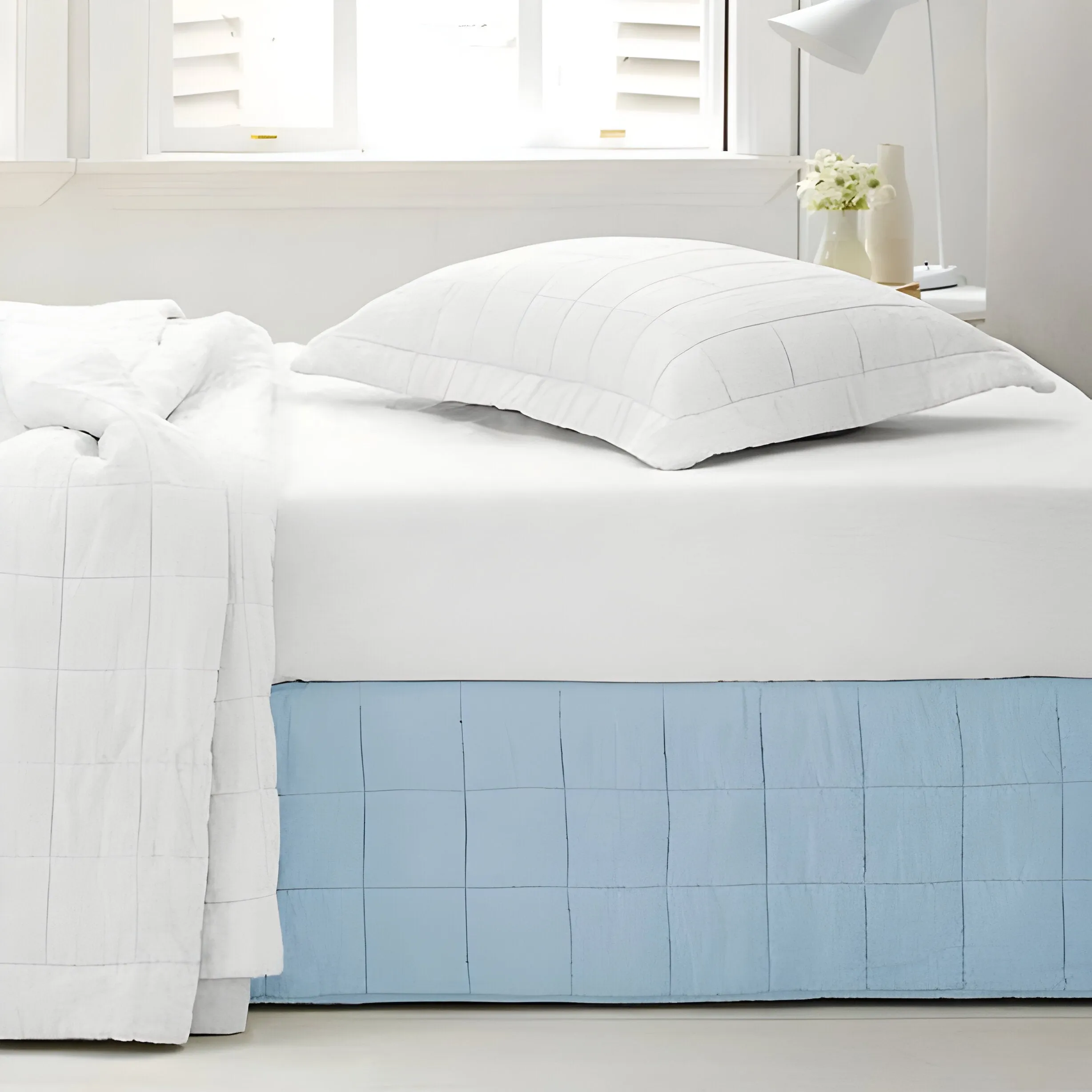 400TC Cotton Box Stitch Quilted Tailored Bed skirt