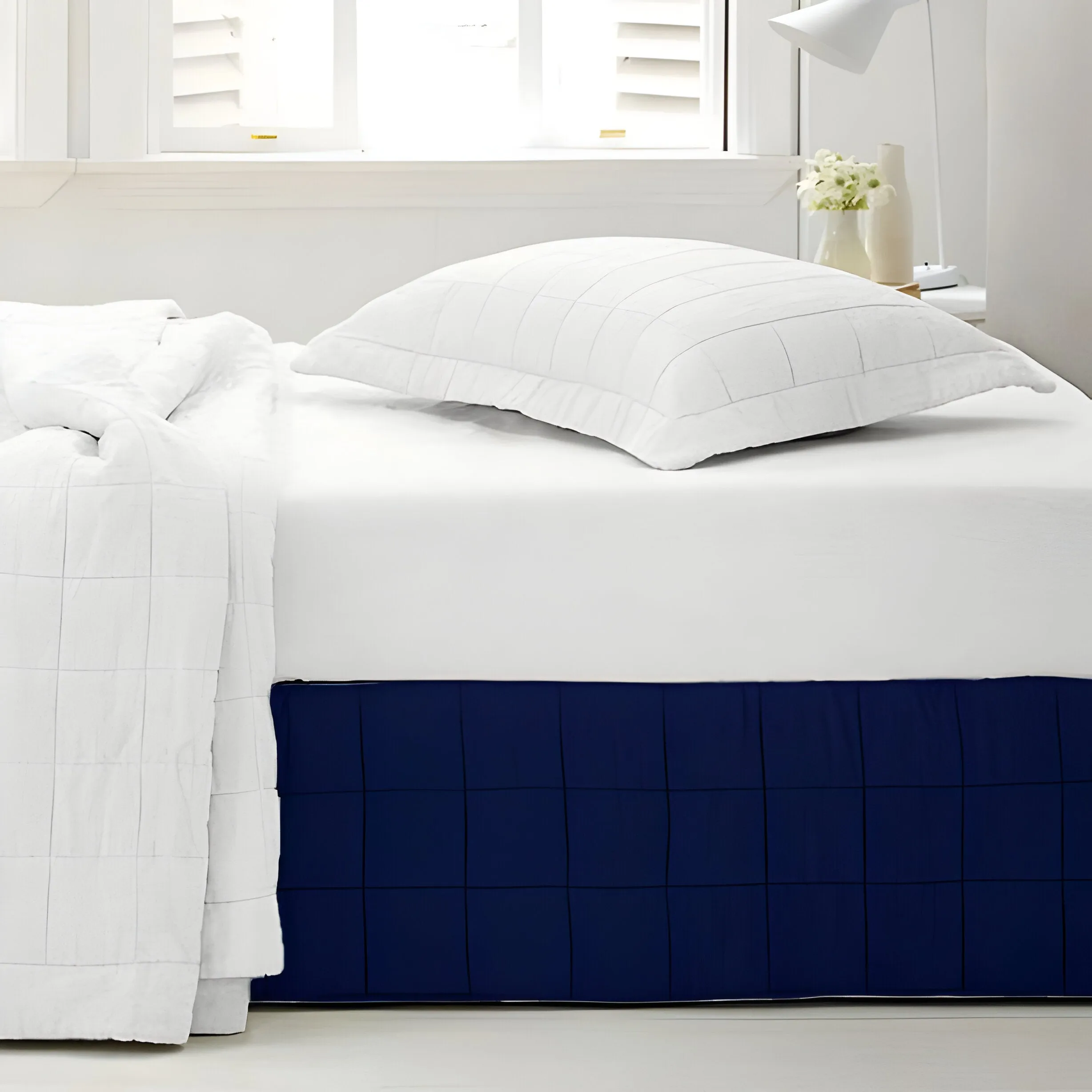 400TC Cotton Box Stitch Quilted Tailored Bed skirt