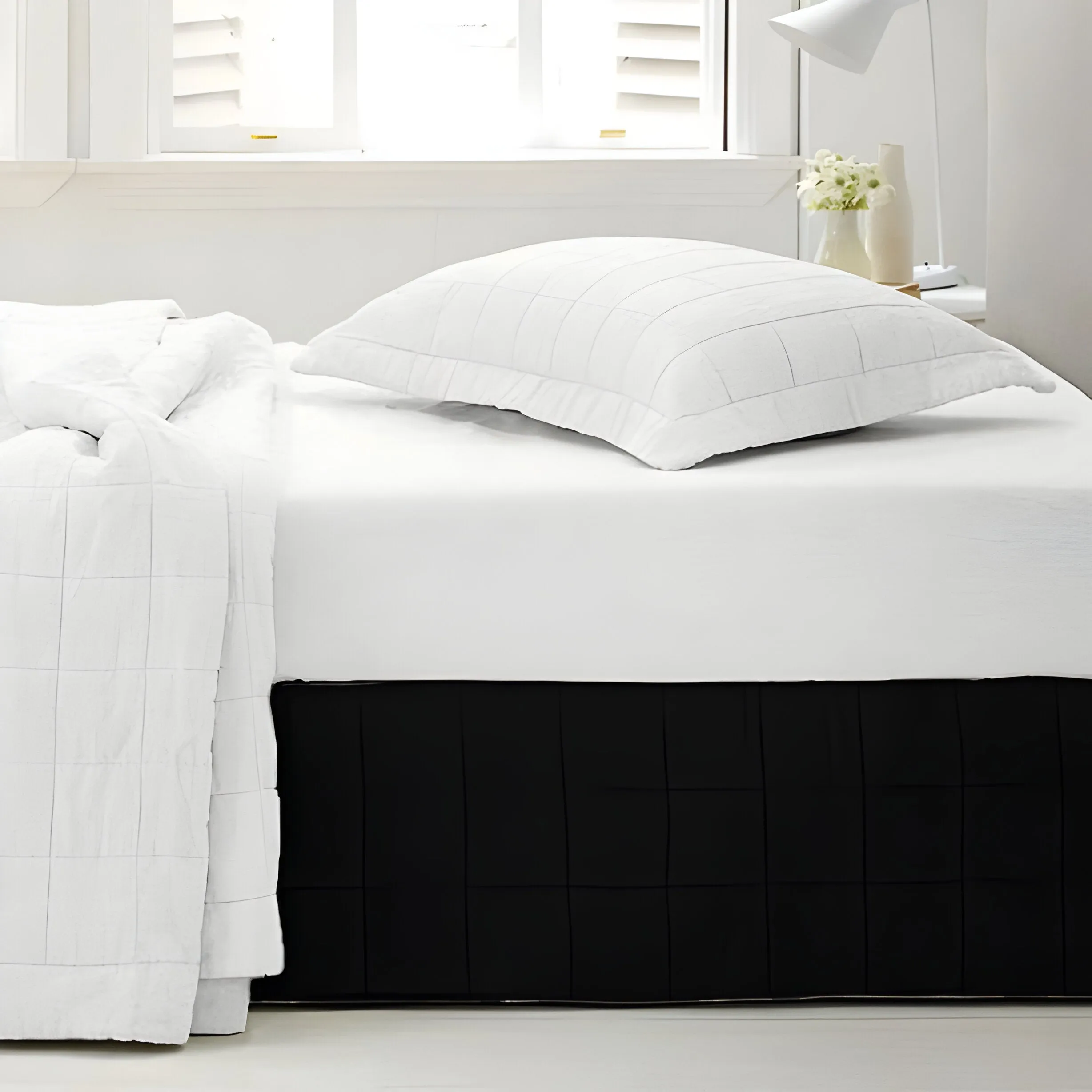 400TC Cotton Box Stitch Quilted Tailored Bed skirt