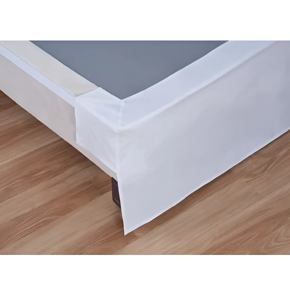 400TC Sateen Solid Cotton Wrap Around Tailored Bed Skirt