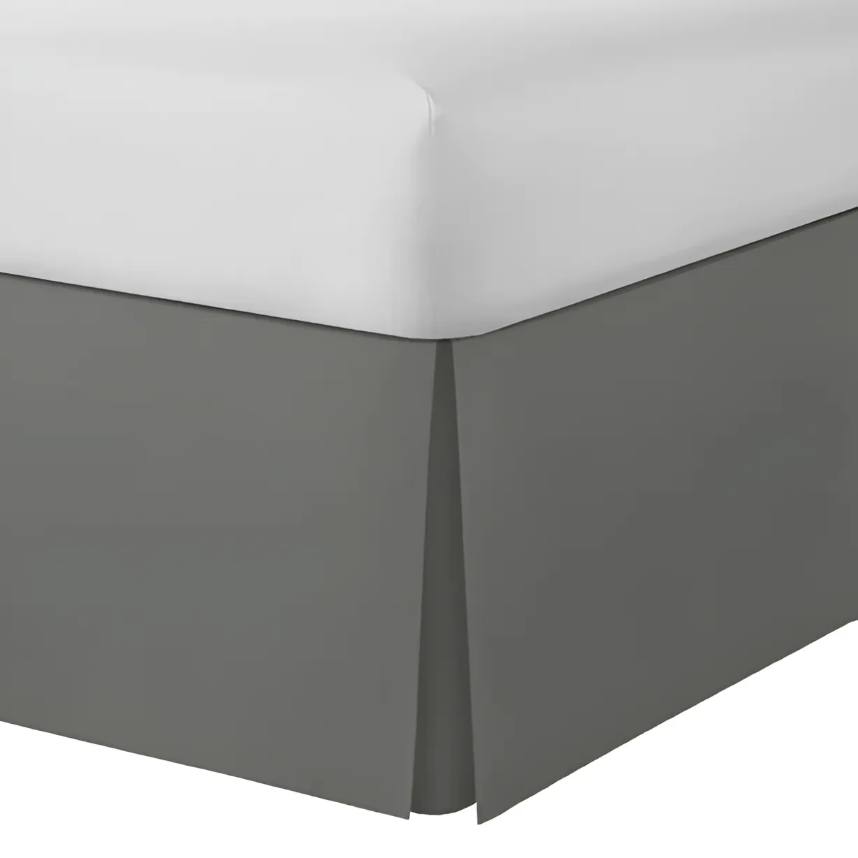 400TC Sateen Solid Cotton Wrap Around Tailored Bed Skirt