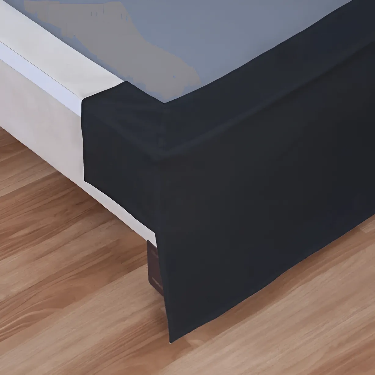 400TC Sateen Solid Cotton Wrap Around Tailored Bed Skirt