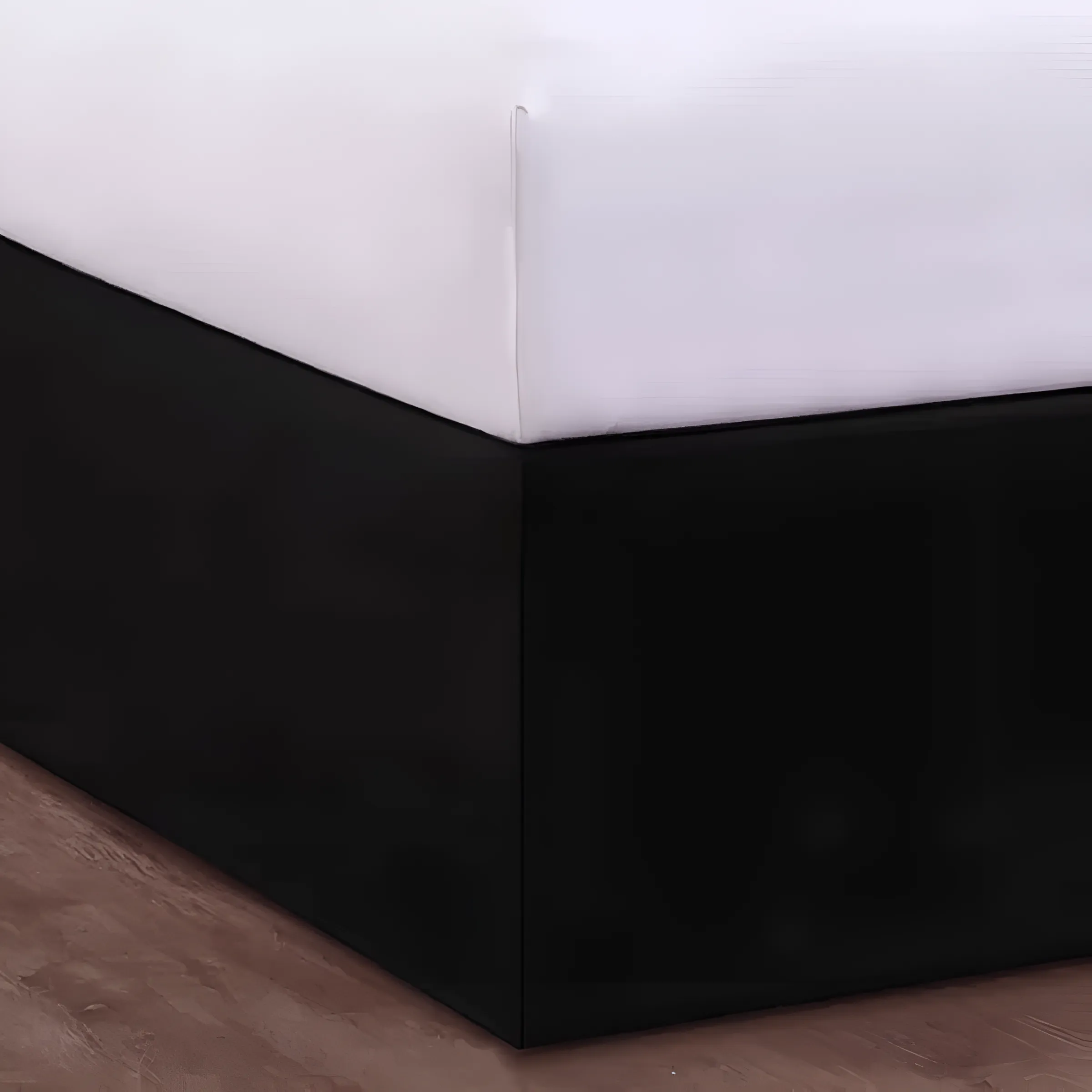 400TC Sateen Solid Cotton Wrap Around Tailored Bed Skirt