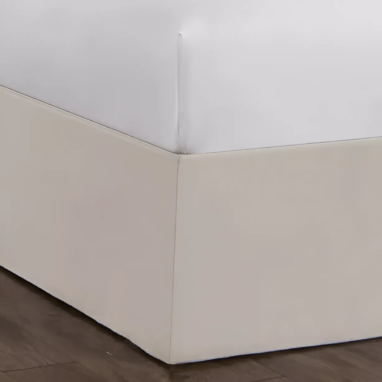 400TC Sateen Solid Cotton Wrap Around Tailored Bed Skirt