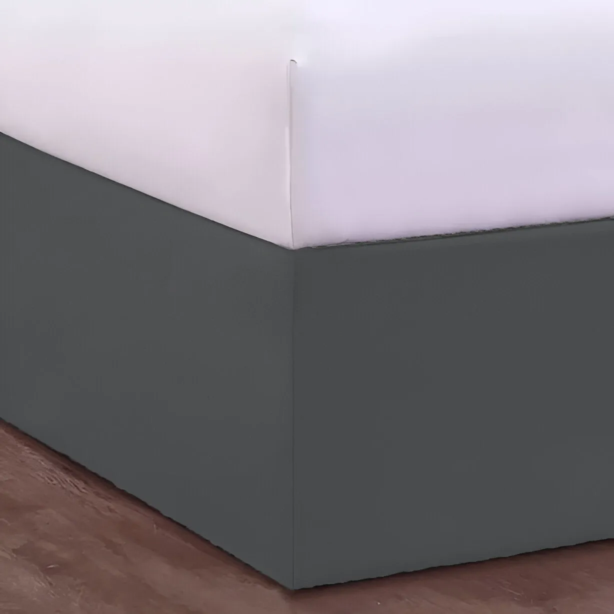 400TC Sateen Solid Cotton Wrap Around Tailored Bed Skirt