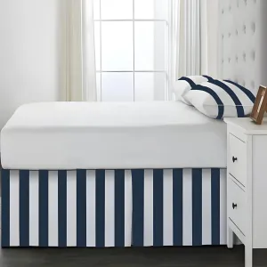 400TC Stripe Border Frame Cotton Sateen Tailored Bed Skirt