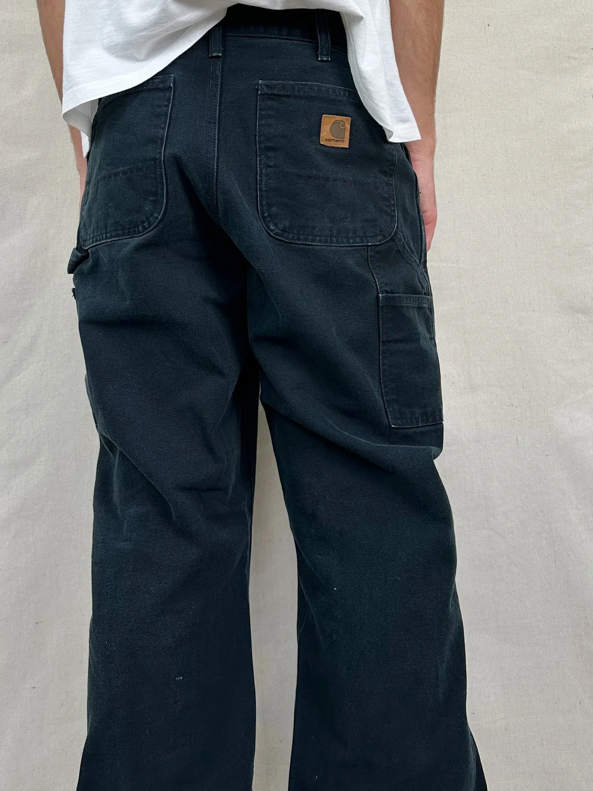 90's Carhartt Heavy Duty Vintage Carpenter Jeans Size 32x32
