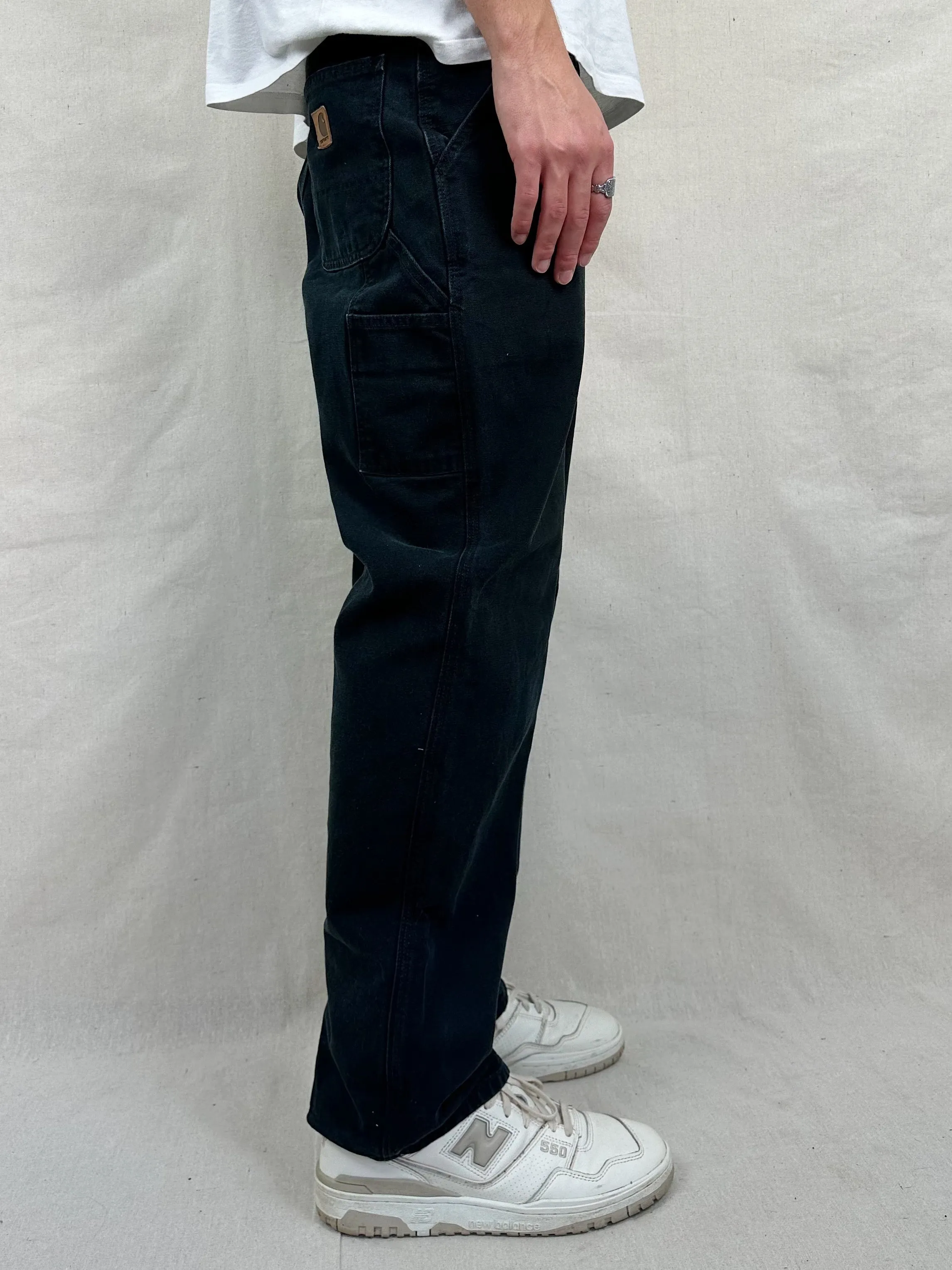 90's Carhartt Heavy Duty Vintage Carpenter Jeans Size 32x32