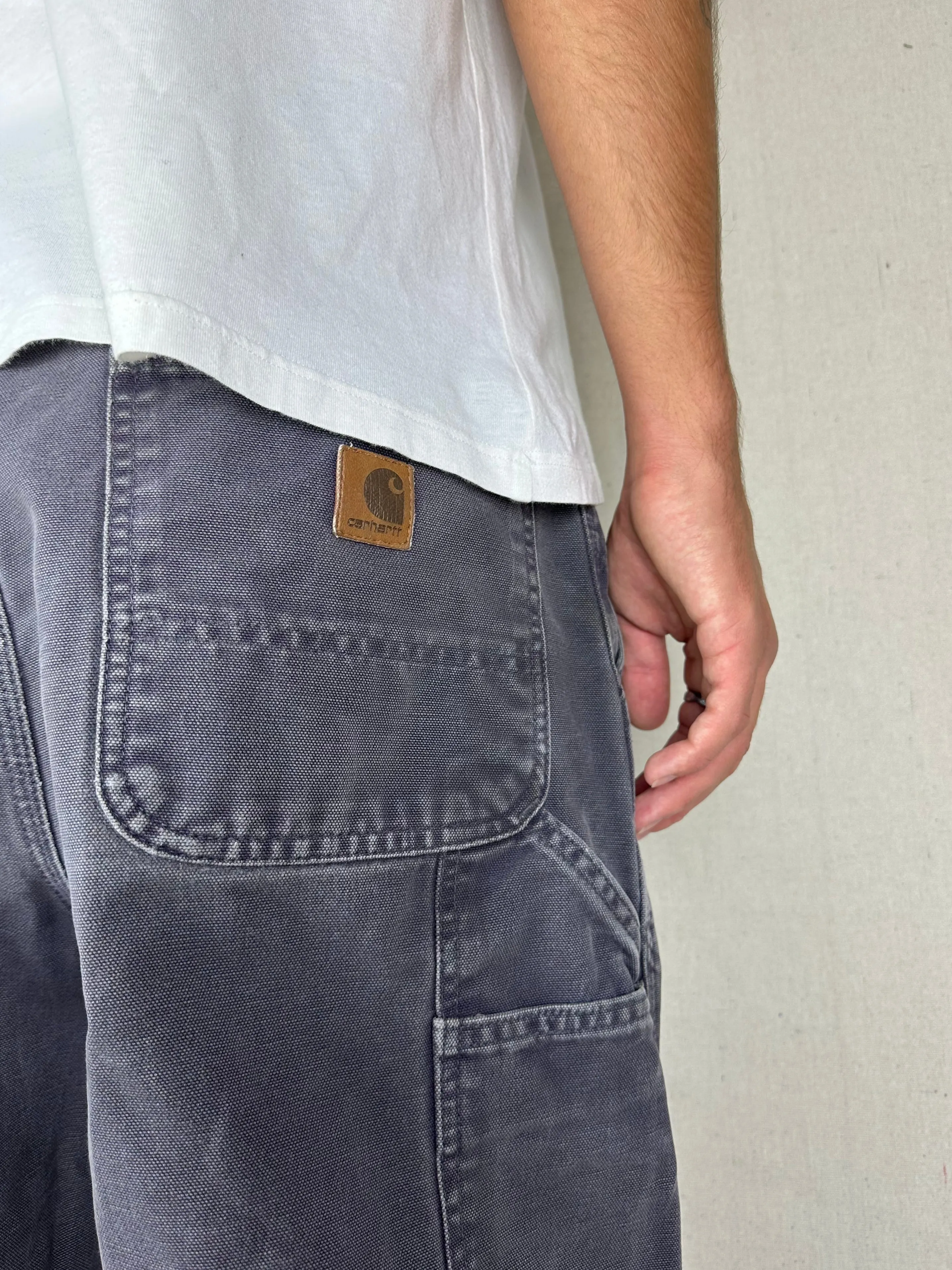 90's Carhartt Heavy Duty Vintage Carpenter Jeans Size 34x33