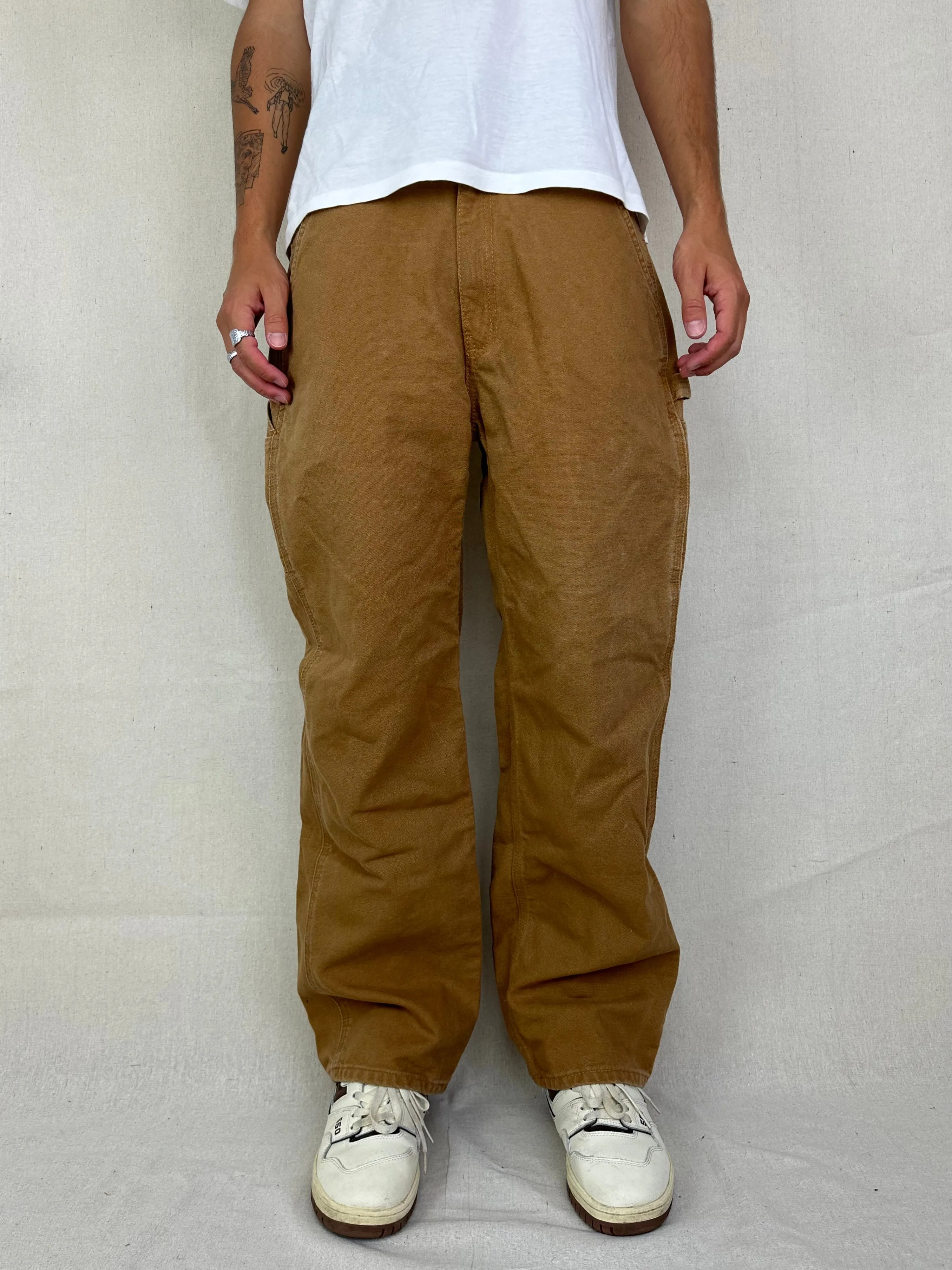 90's Carhartt Vintage Heavy Duty Carpenter Jeans Size 32x31