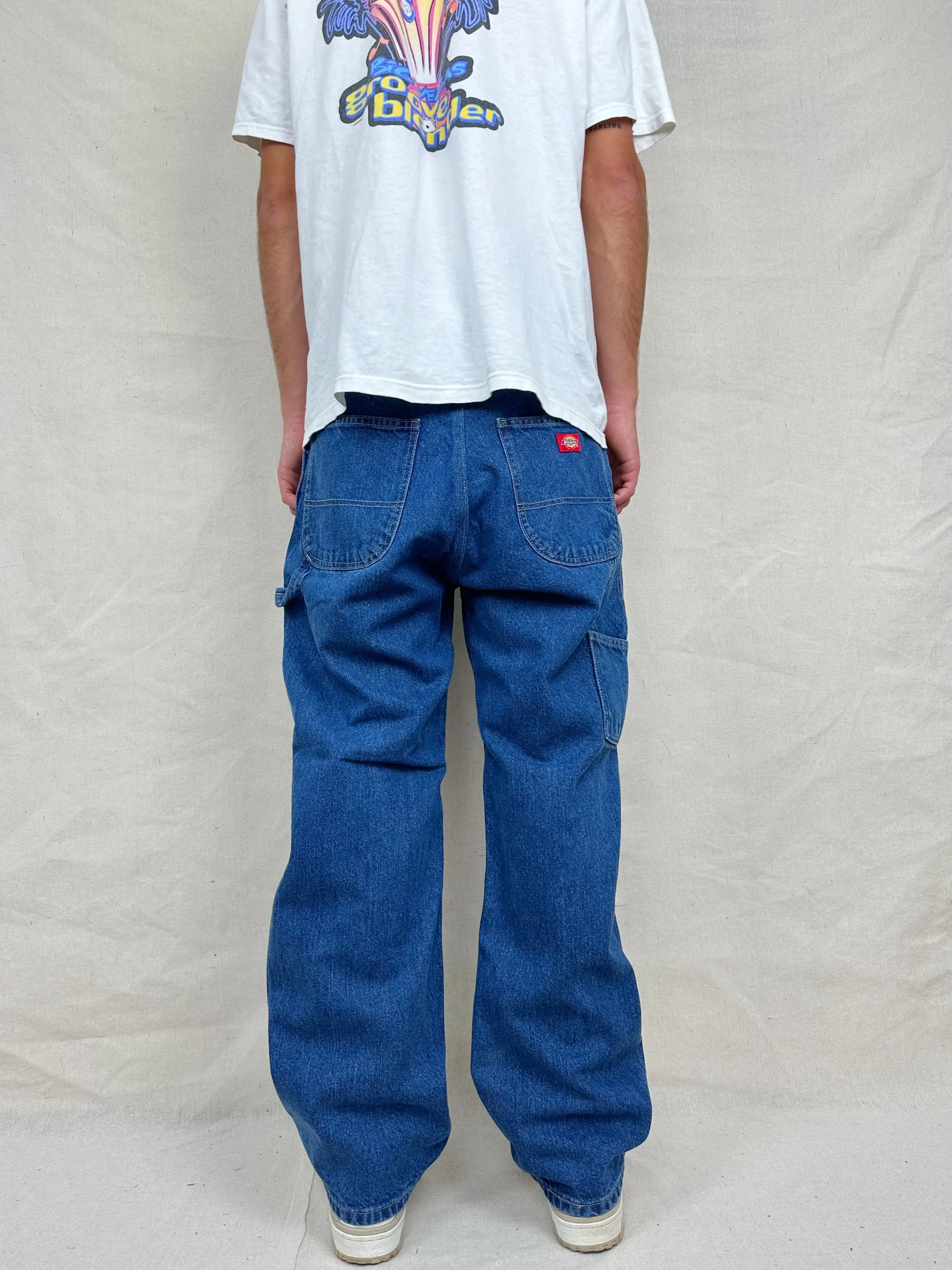 90's Dickies Heavy Duty Vintage Carpenter Jeans Size 32x31