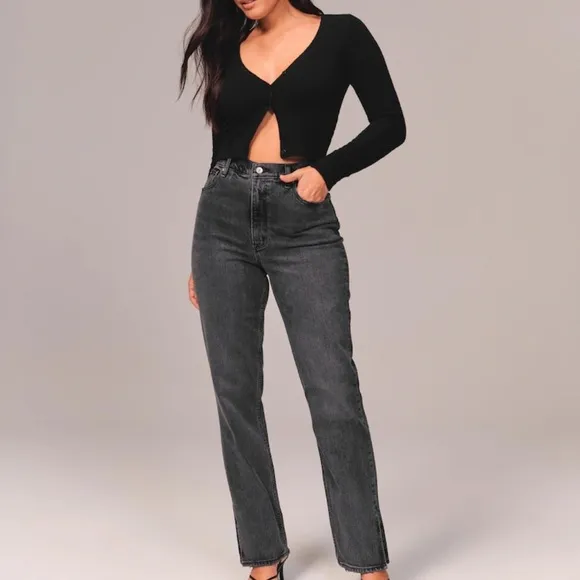ABERCROMBIE AND FITCH CURVE LOVE 90s STRAIGHT ULTRA STRAIGHT