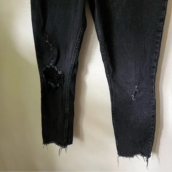 Abercrombie | Curve Love Distressed High Rise Skinny Jeans