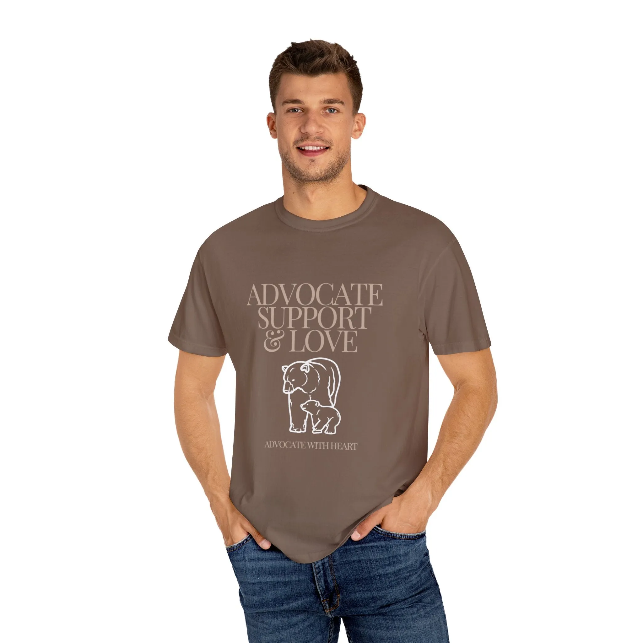 Advocate Support and Love Polar Bear Tee