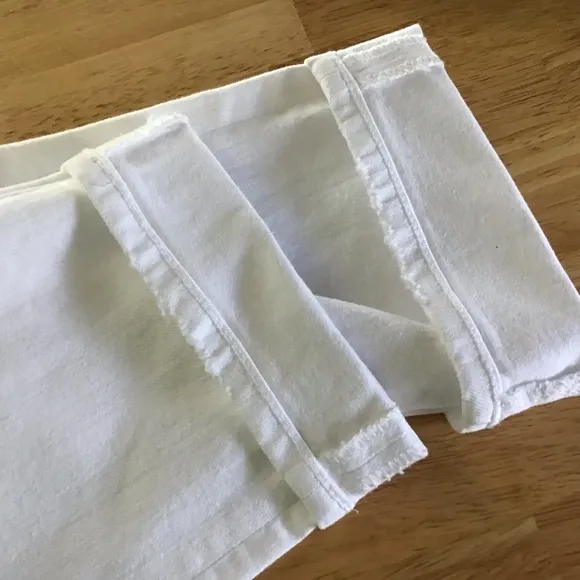 AG ADRIANO GOLDSCHMIED Ex-boyfriend High Rise Jeans Slouchy Slim White Size 29