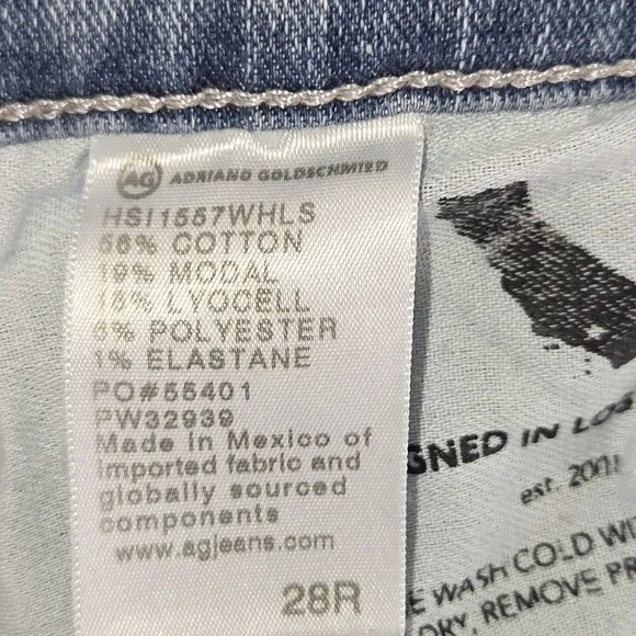 Ag Adriano Goldschmied Prima Crop Cigarette Leg Jeans