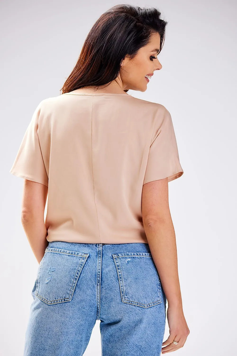 Airy Soft-Cut Summer Blouse