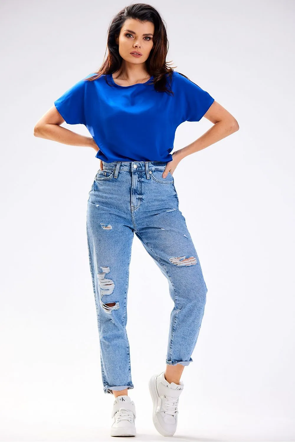 Airy Soft-Cut Summer Blouse