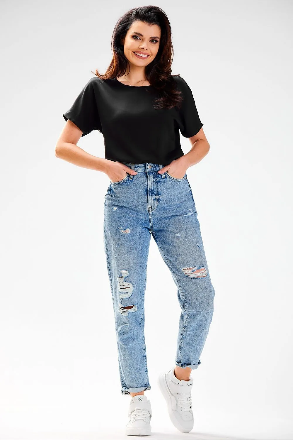 Airy Soft-Cut Summer Blouse
