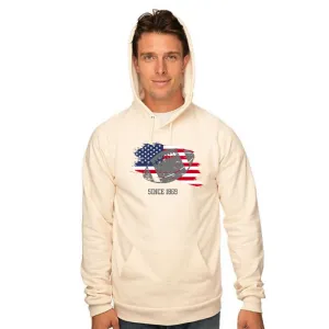 All American Flag Football Organic Cotton Hoodie
