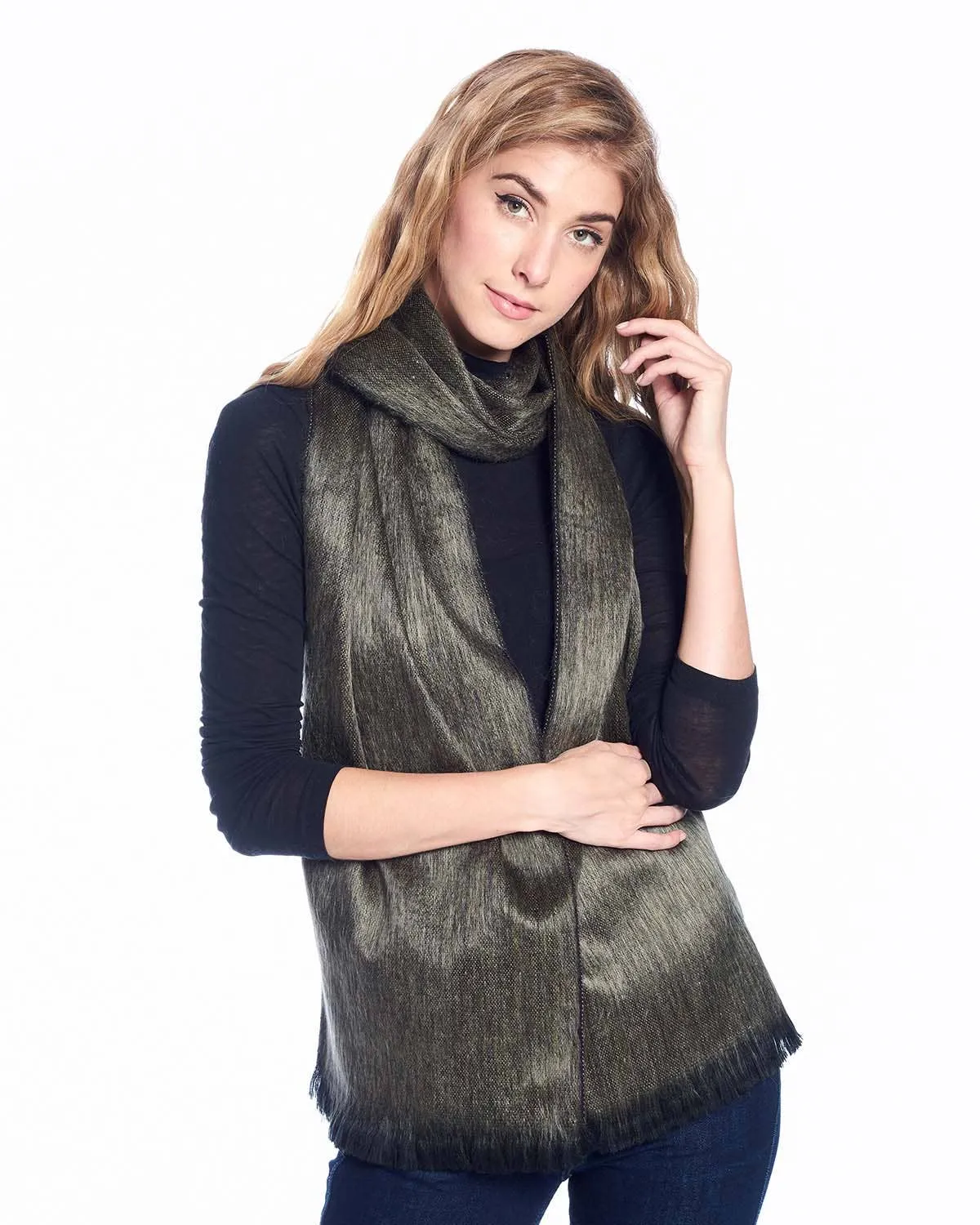 Alpaca Scarf - Tobacco