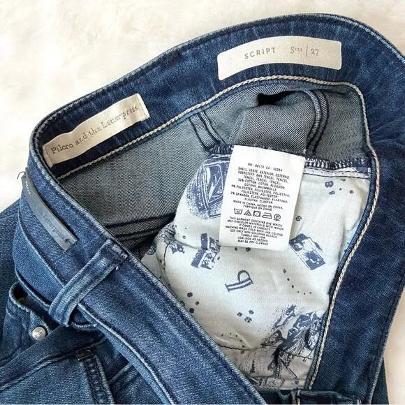 Anthropologie Pilcro And The Letterpress Script Jeans Size 27