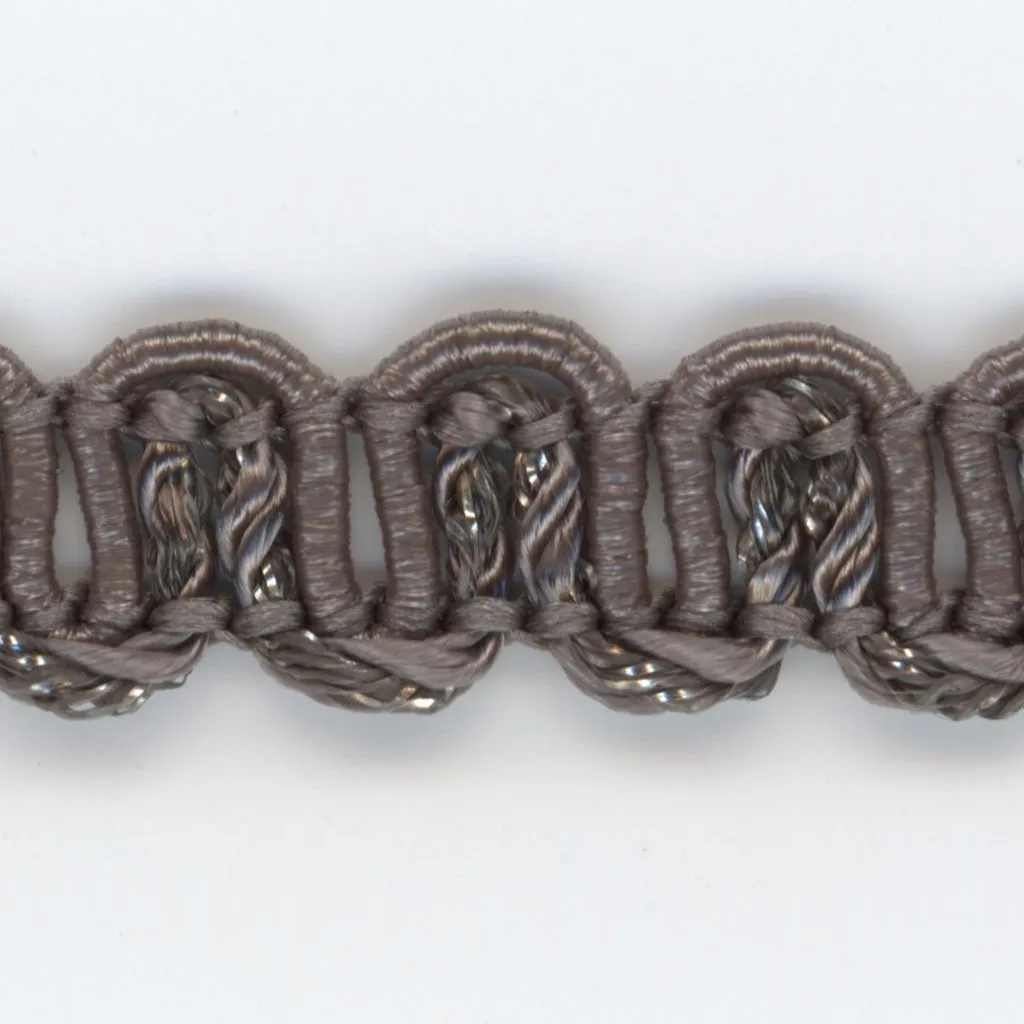 Antique Metallic Trimming Braid #105 Charcoal