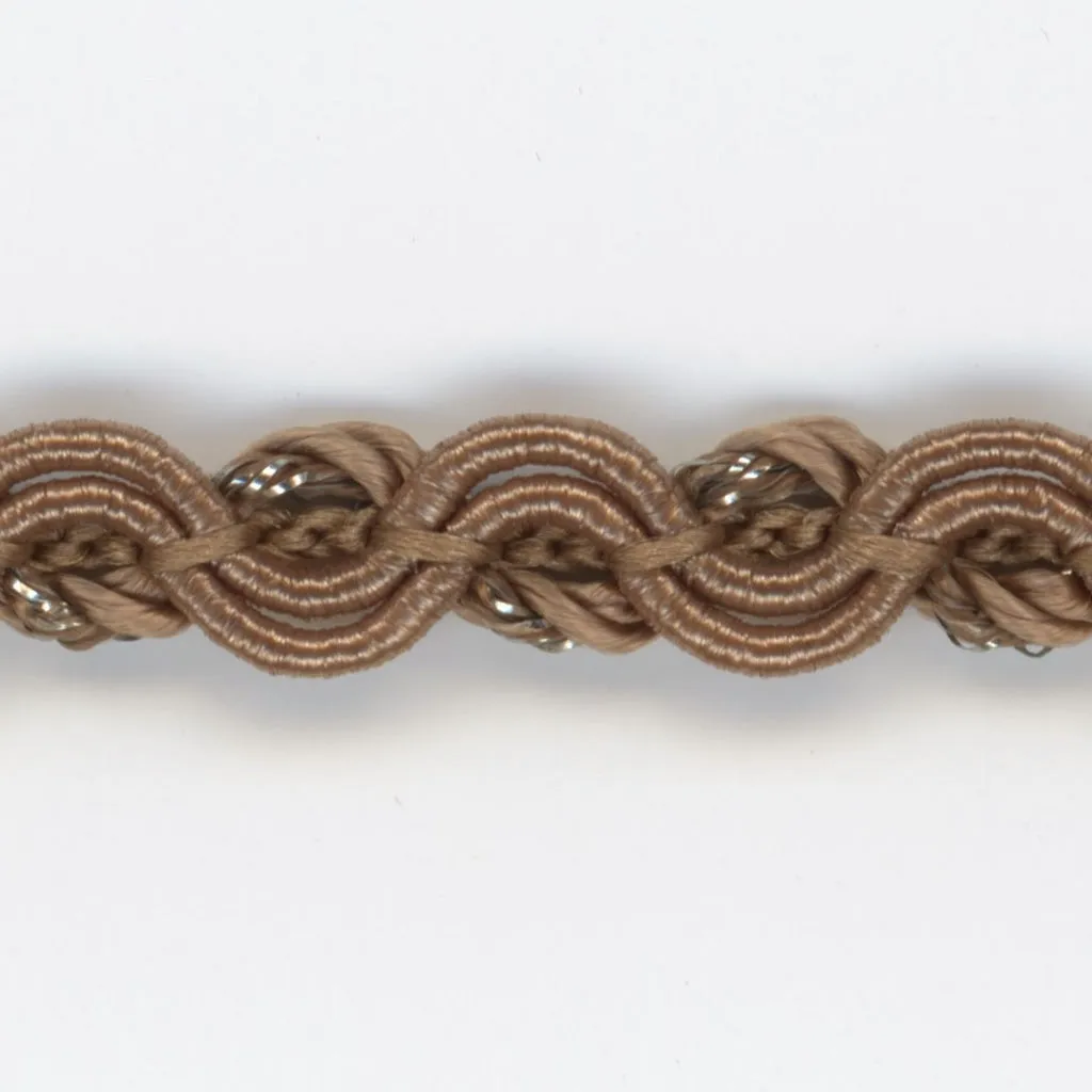 Antique Metallic Trimming Braid #35 Brown