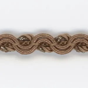 Antique Metallic Trimming Braid #35 Brown
