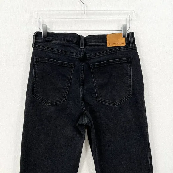 ARITZIA DENIM FORUM Jeans Womens 29 Black The Arlo High Rise Straight 28L