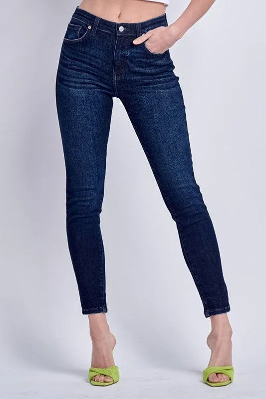 Artemis Vintage High Rise Skinny Jeans- Dark Wash