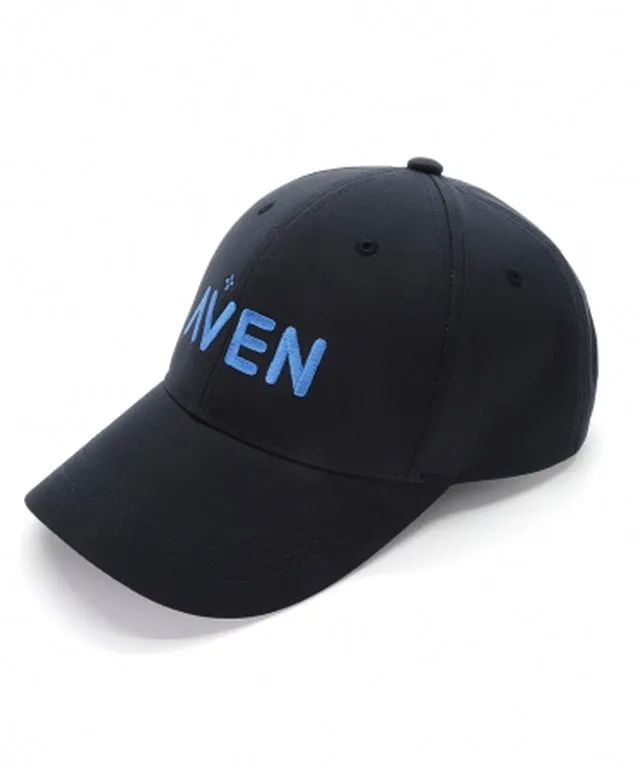 AVEN Bold Letter Logo Embroidered Ball Cap - Navy