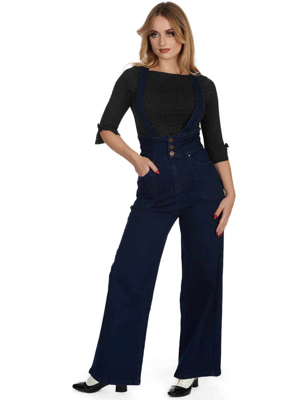 Banned Denim Days 40's Trousers Navy