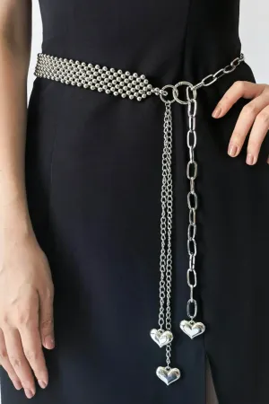Bead Heart Charm Belt – Sweet Style with a Bold Twist