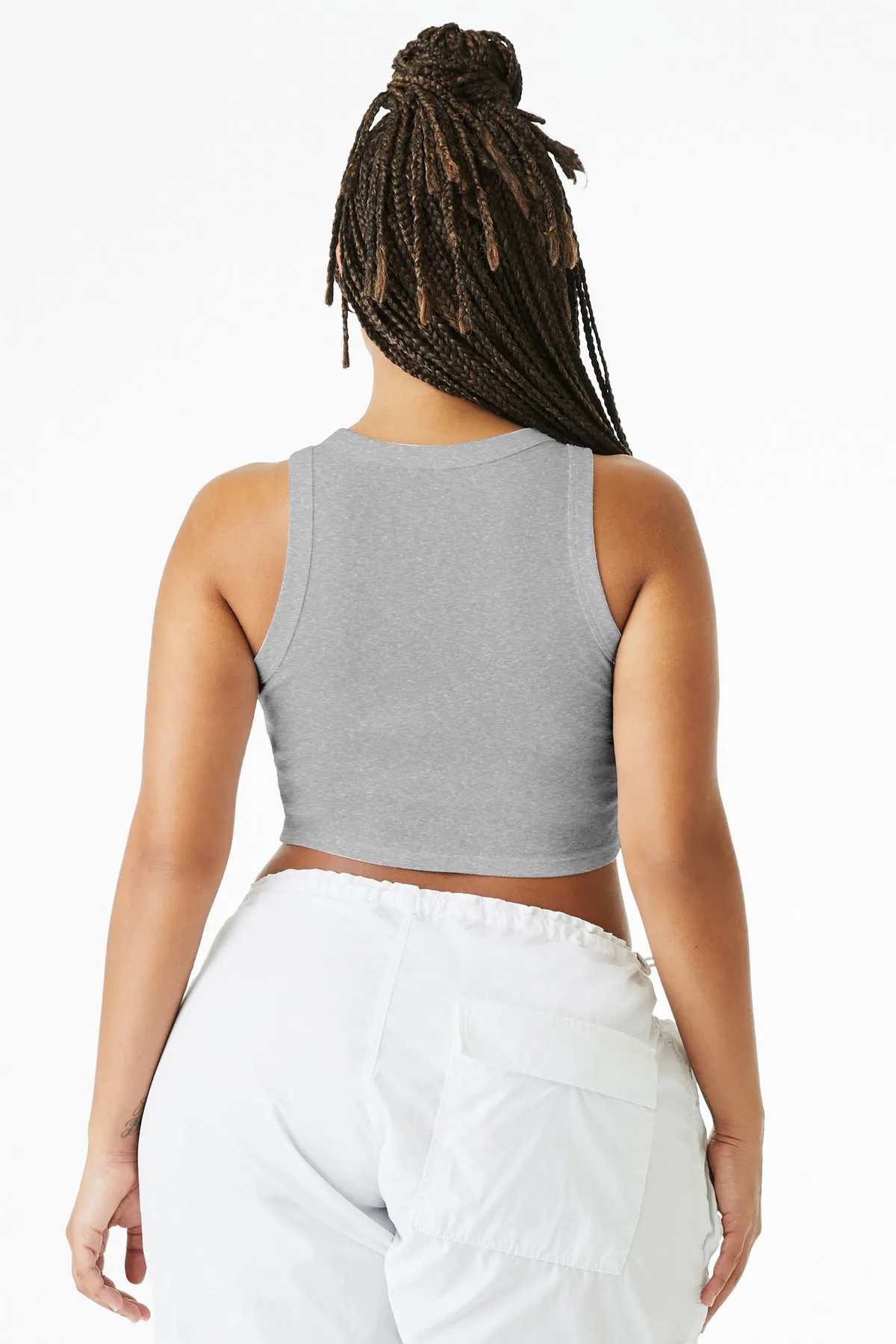 BELLA CANVAS Women's Micro Rib Racer Tank BC1019 Athletic Heather
