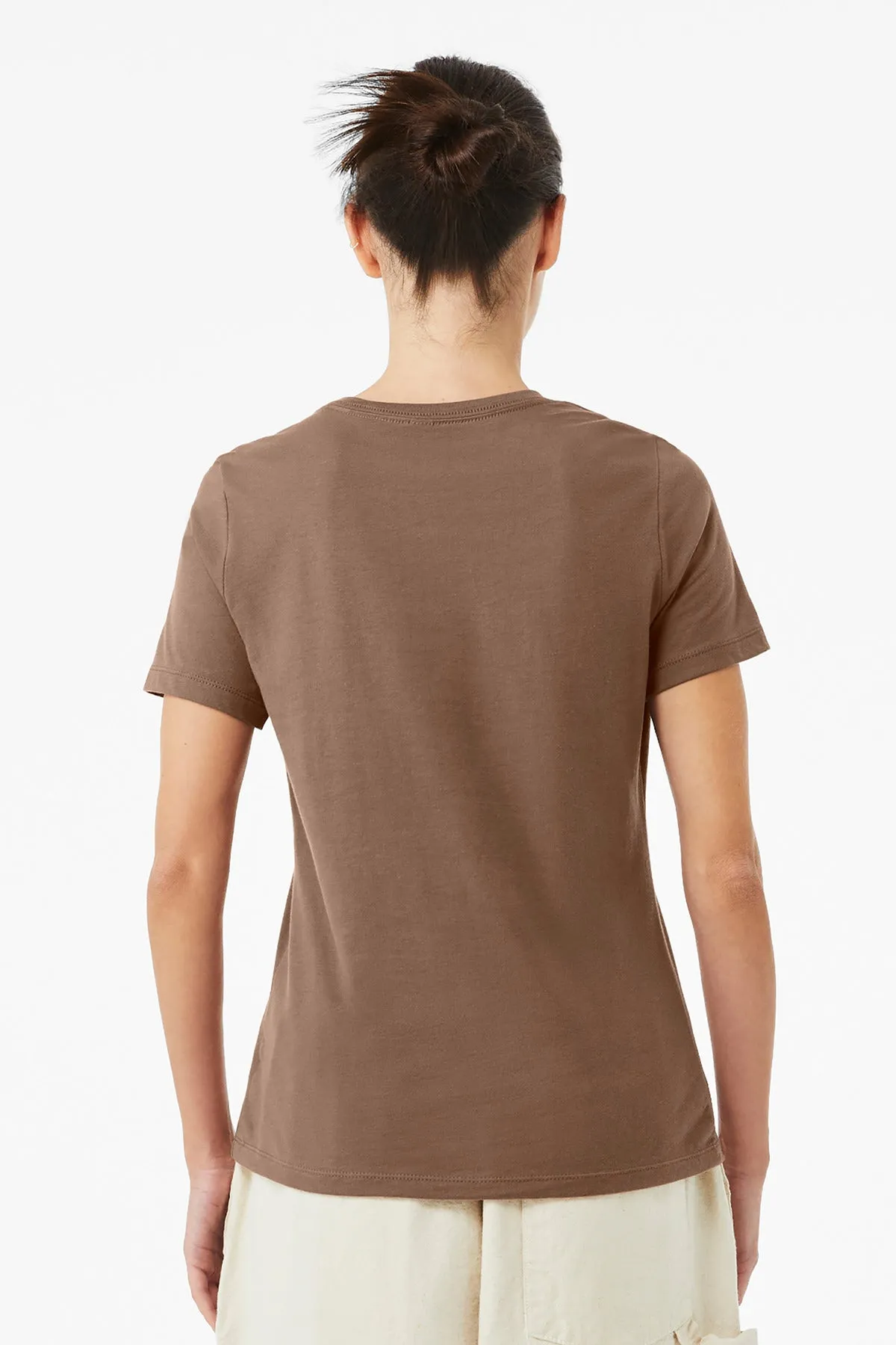 BELLA CANVAS  Women's Relaxed Jersey Short Sleeve Tee. BC6400 Vintage Brown