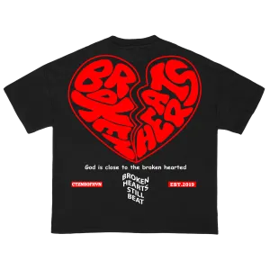 BHSB Broken Hearts Tee- Black