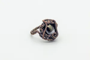 Black and Gold Copper Ring