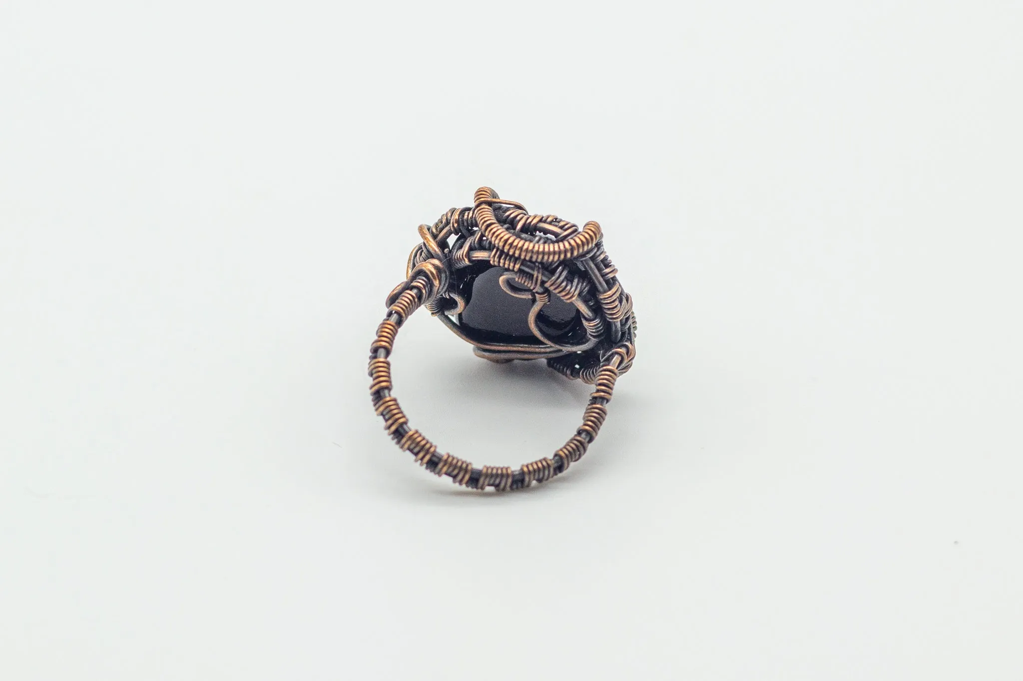 Black and Gold Copper Ring