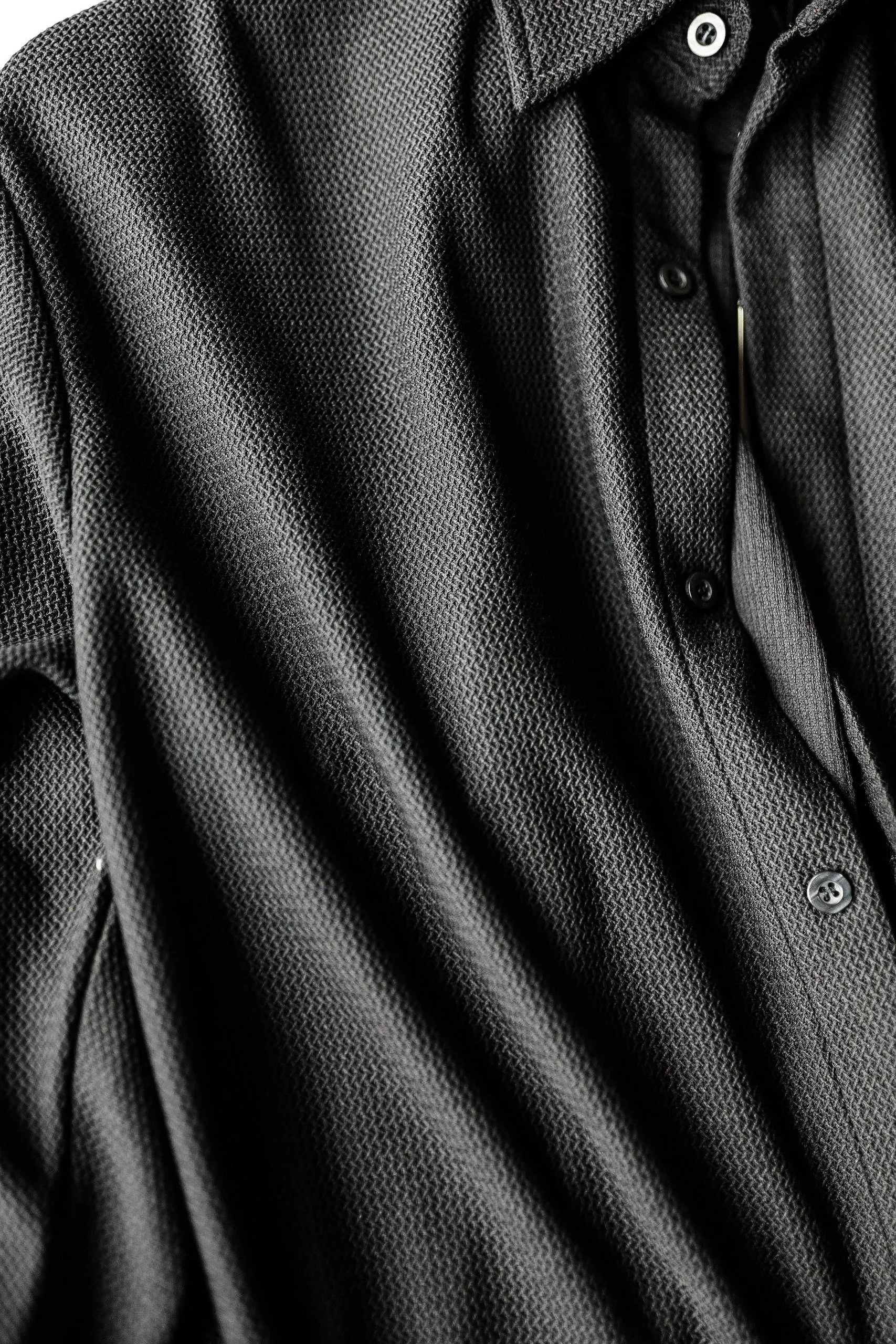 BLACK TERRY LONG SLEEVE SHIRTS