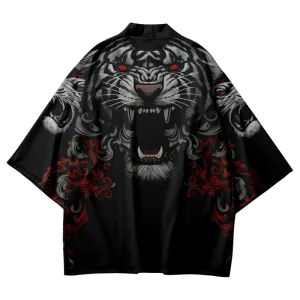 Black Tiger Yukata Top